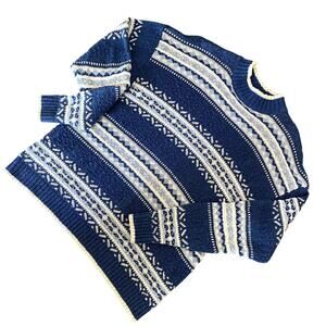 Vintage Lizwear Women's Nordic Cottagecore Cabincore Ski Fashion Sweater M